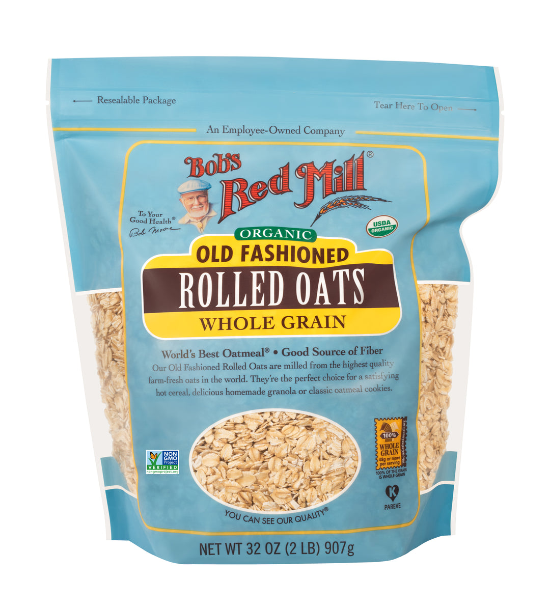 Bob's Red Mill Natural Foods Inc Organic Old Fashioned Rolled Oats-32 oz.-4/Case