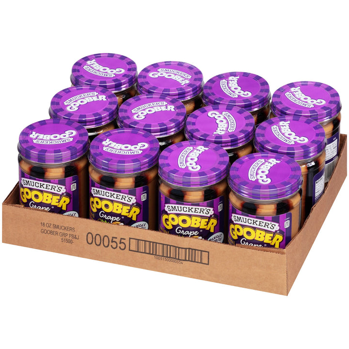 Smucker's Goober Grape Jelly And Peanut Butter-18 oz.-12/Case