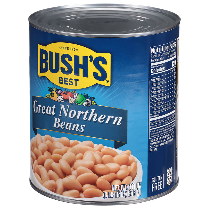 Bush's Best Great Northern Beans-111 oz.-6/Case