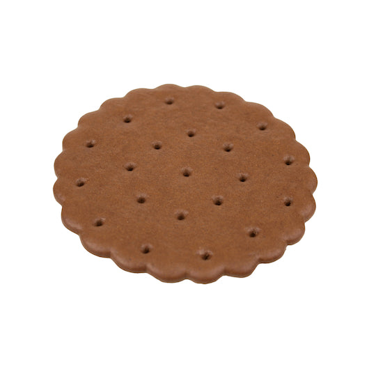 Weston Foods Chocolate Round Scalloped Wafer-20.25 lb.-1/Case
