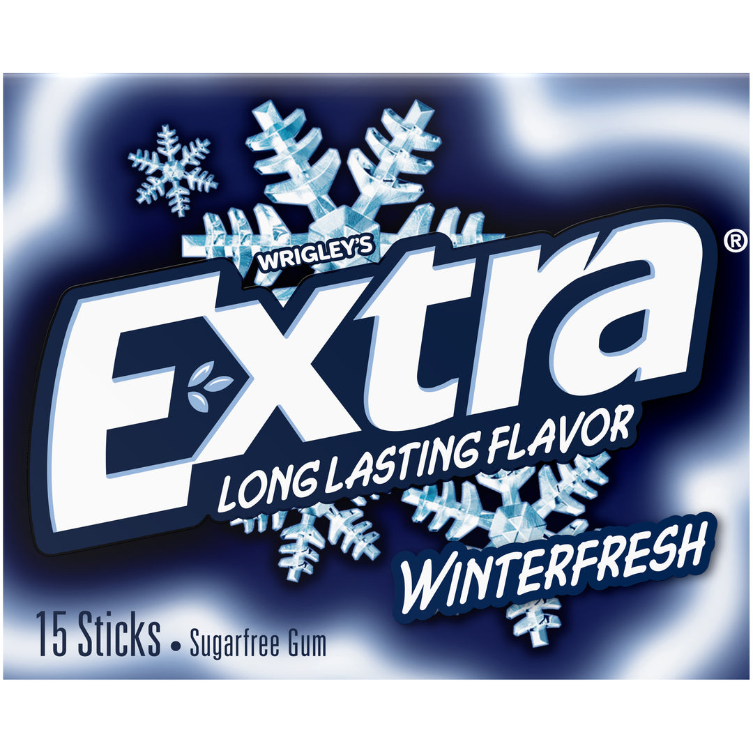 Extra 15 Piece/Unit Single Serve Winterfresh Gum-5 Piece-10/Box-12/Case