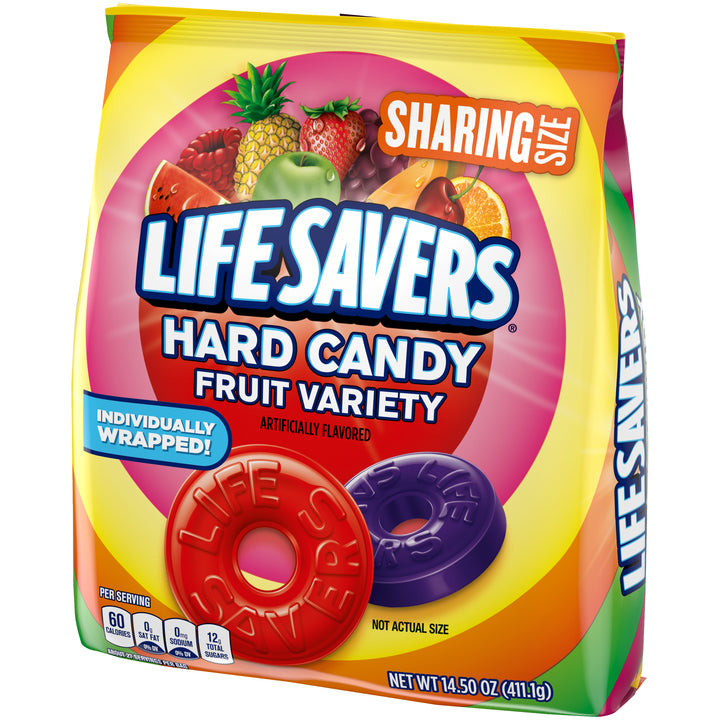 Lifesavers Fruit Variety Hard Candy Stand Up Pouch-14.5 oz.-6/Case