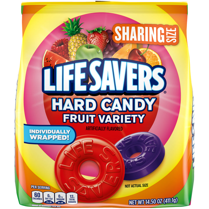 Lifesavers Fruit Variety Hard Candy Stand Up Pouch-14.5 oz.-6/Case
