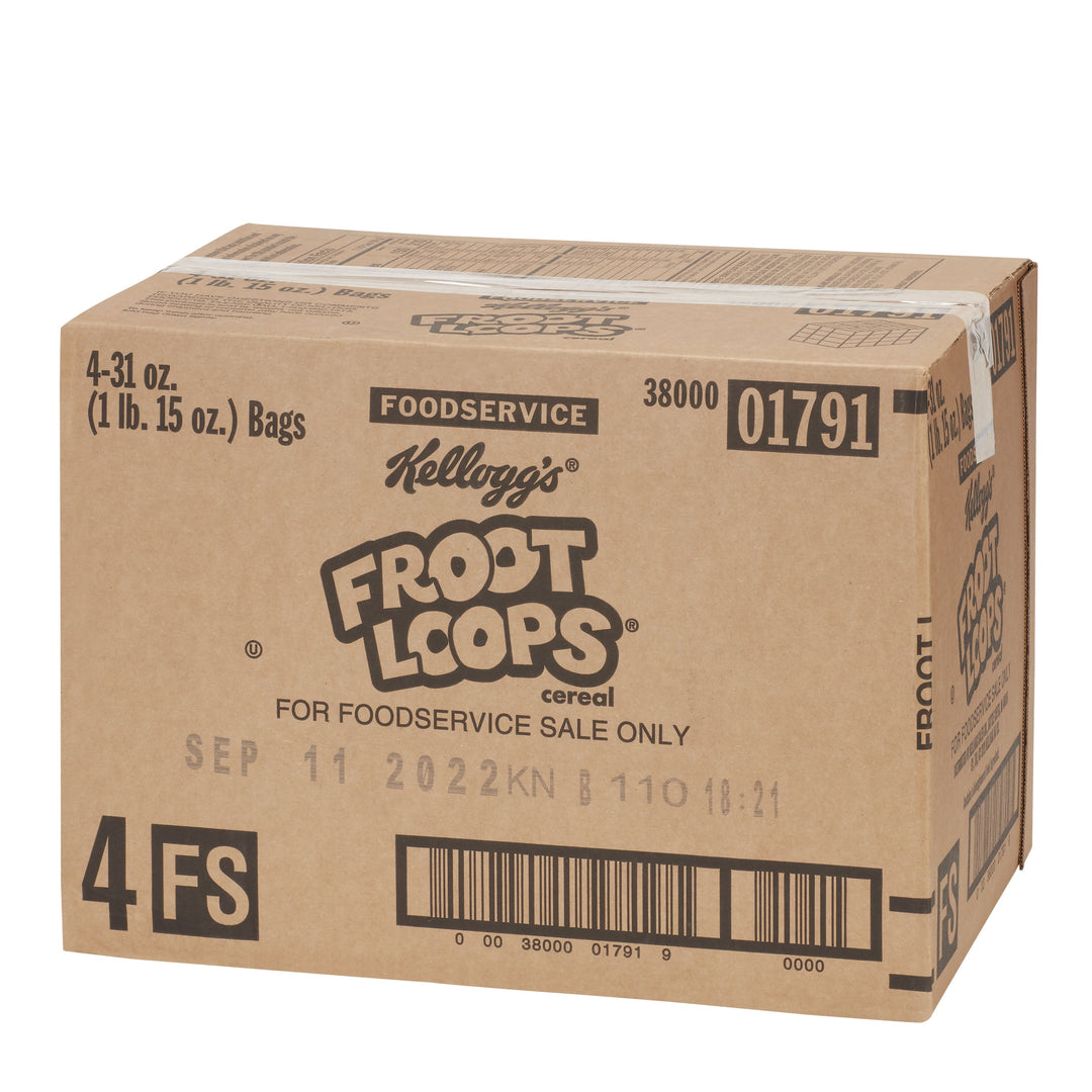 Kellogg Froot Loops Cereal-Kosher-31 oz.-4/Case