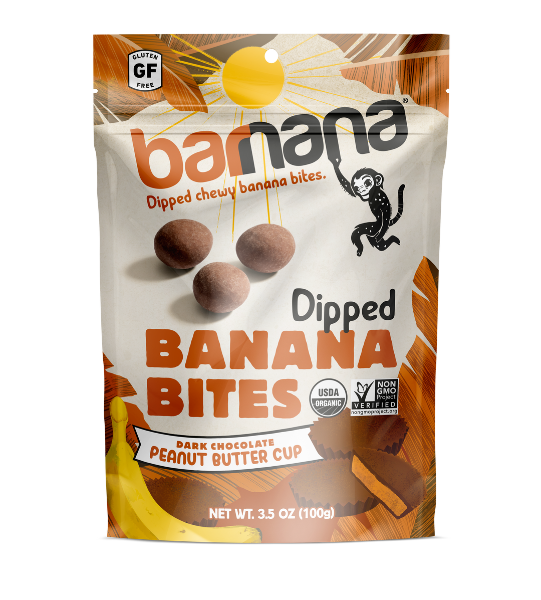 Barnana Peanut Butter Cup Banana Bites-3.5 oz.-12/Case