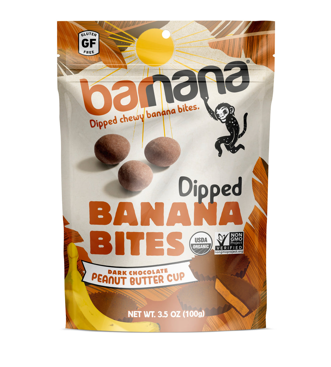 Barnana Peanut Butter Cup Banana Bites-3.5 oz.-12/Case