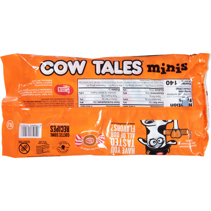 Goetze Candy Mini Cow Tales Vanilla-10 oz.-12/Case