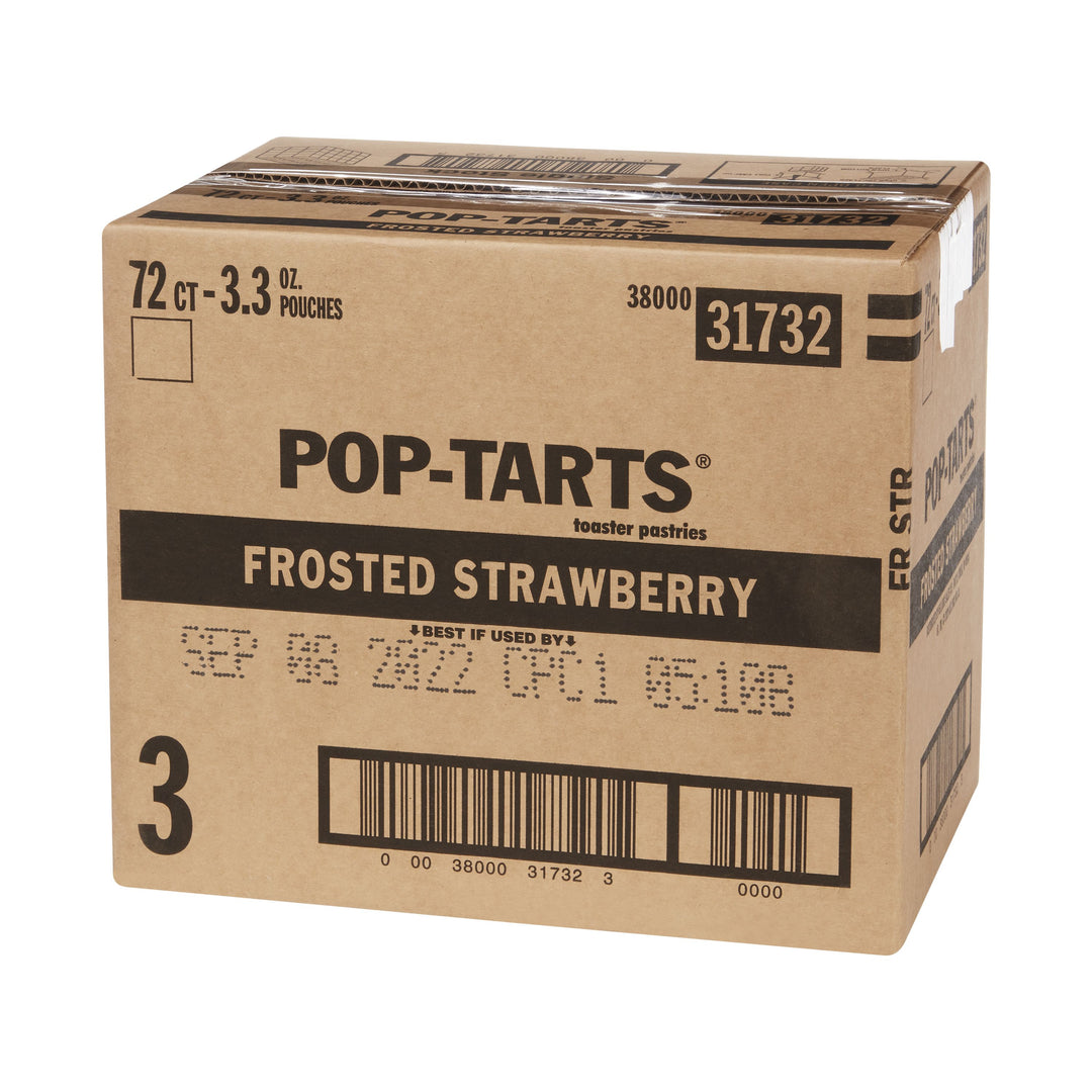 Kellogg's Pop-Tart Frosted Strawberry-3.3 oz.-6/Box-12/Case