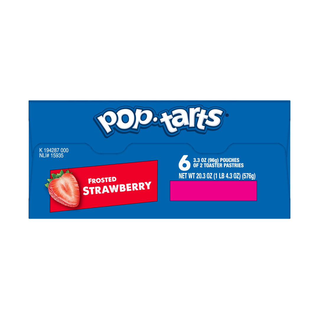 Kellogg's Pop-Tart Frosted Strawberry-3.3 oz.-6/Box-12/Case