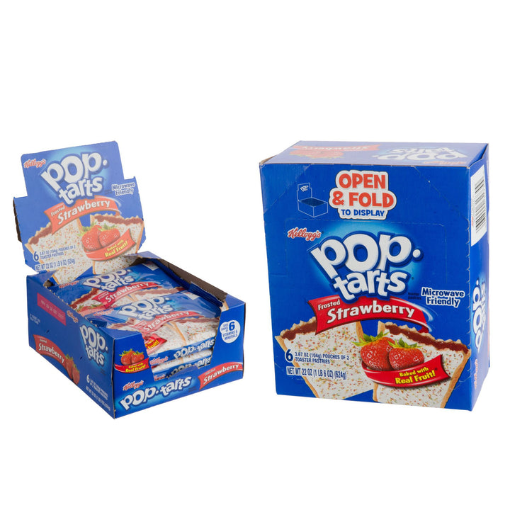 Kellogg's Pop-Tart Frosted Strawberry-3.3 oz.-6/Box-12/Case