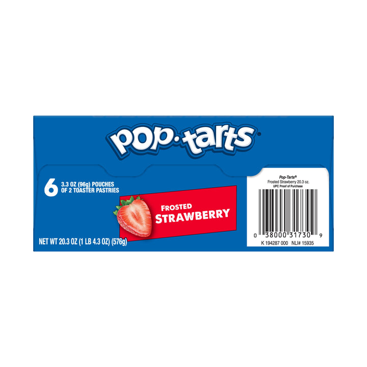 Kellogg's Pop-Tart Frosted Strawberry-3.3 oz.-6/Box-12/Case