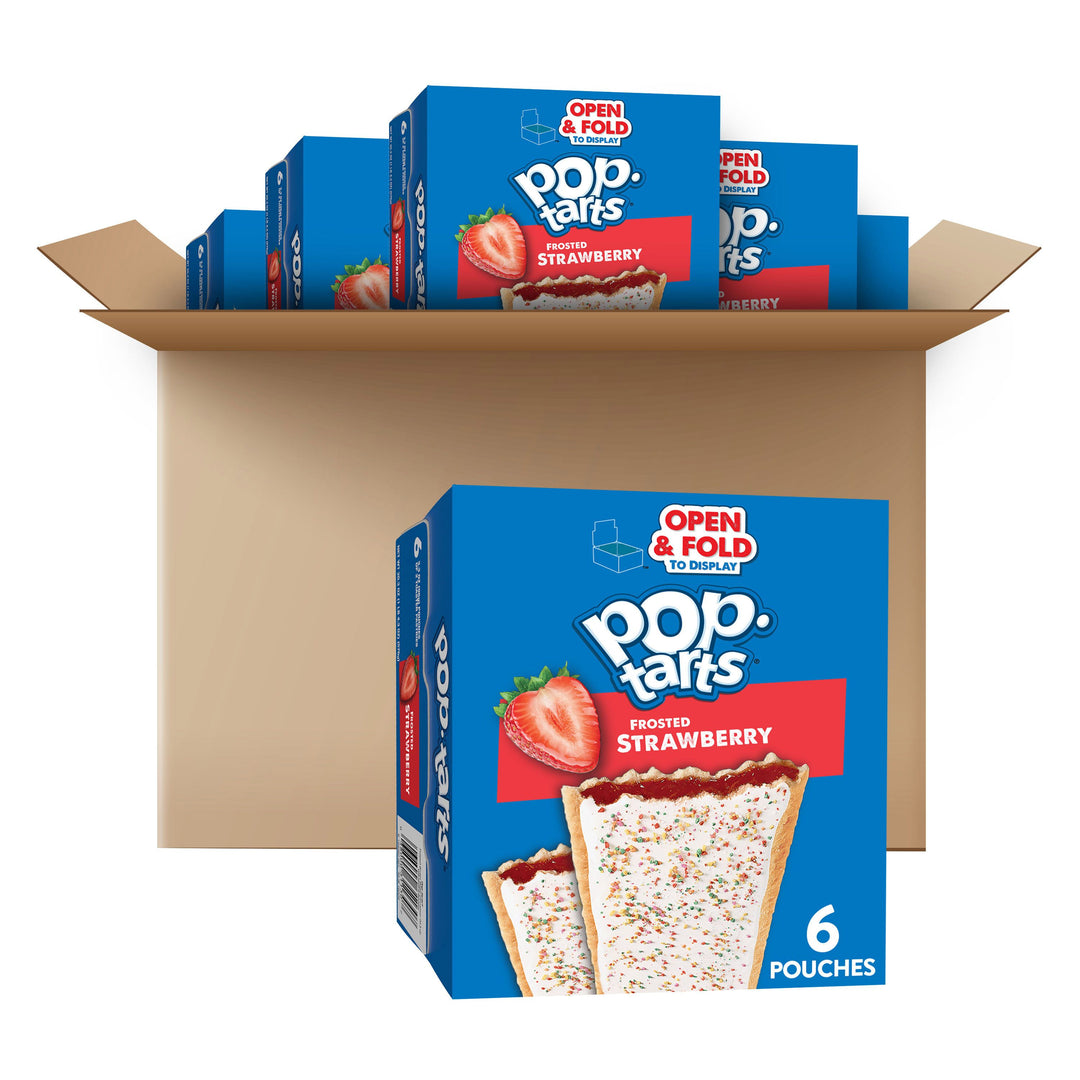 Kellogg's Pop-Tart Frosted Strawberry-3.3 oz.-6/Box-12/Case