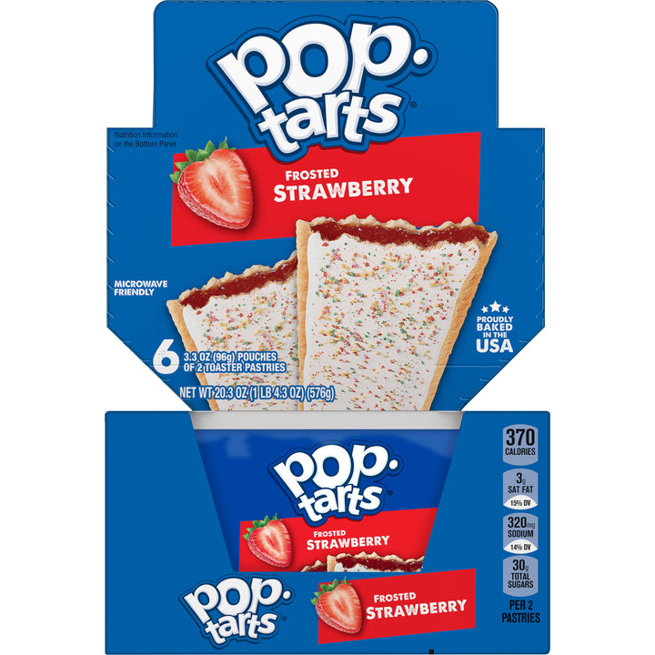 Kellogg's Pop-Tart Frosted Strawberry-3.3 oz.-6/Box-12/Case