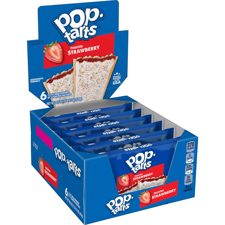 Kellogg's Pop-Tart Frosted Strawberry-3.3 oz.-6/Box-12/Case