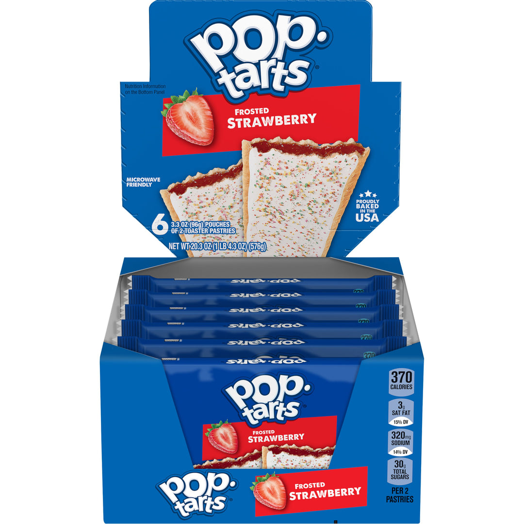 Kellogg's Pop-Tart Frosted Strawberry-3.3 oz.-6/Box-12/Case