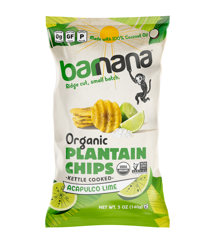 Barnana Lime Plantain Chips-5 oz.-6/Case
