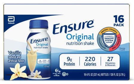 Ensure Shake Vanilla Value Pack-128 fl oz.-1/Case