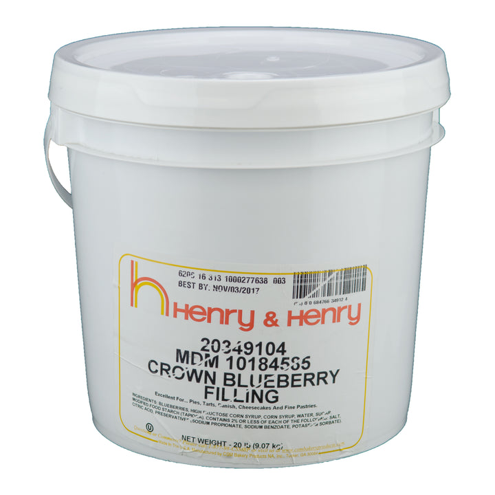 Henry And Henry Crown Blueberry Filling-20 lb.