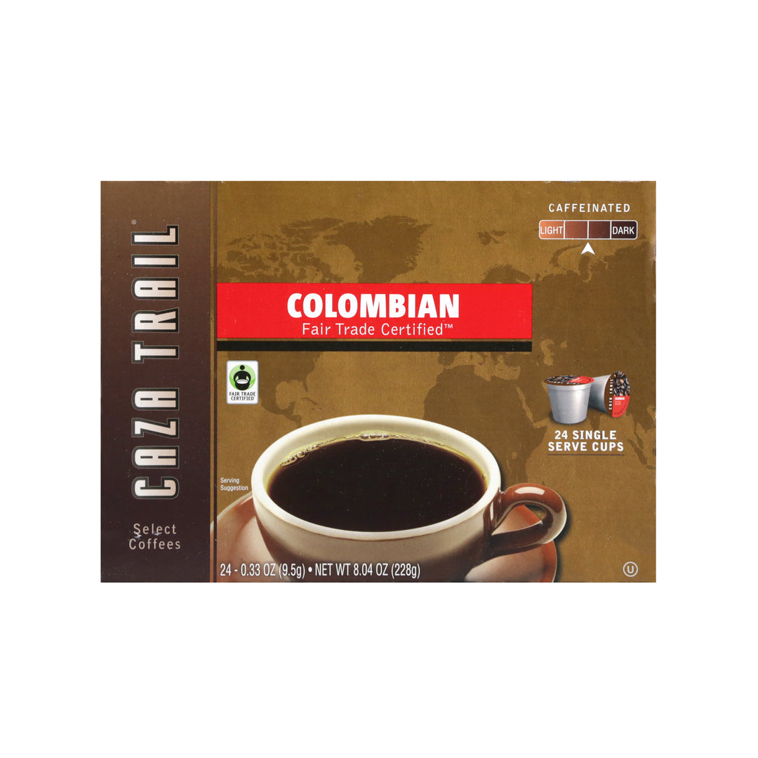 Caza Trail Coffee Columbian Roast Single Serve 4/24 Ea.