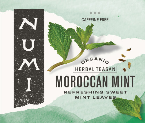 Numi Organic Tea Moroccan Mint Herbal Tea-100 Count-1/Case