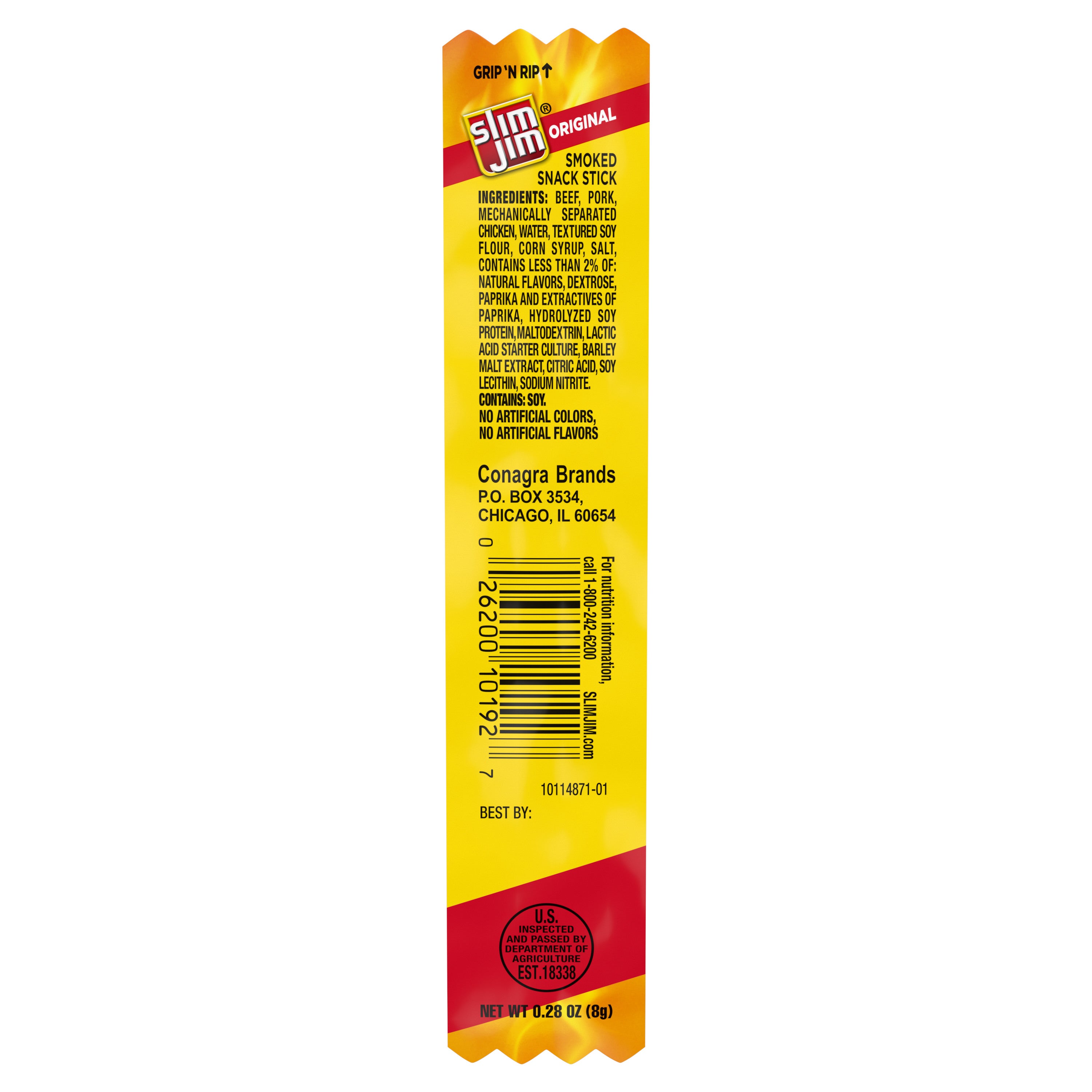 Slim Jim Original Flavor Snack Sticks Gravity Feed-0.28 oz