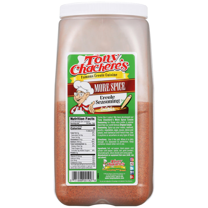 Tony Chachere's Creole Foods More Spice Seasoning-7 lb.-4/Case