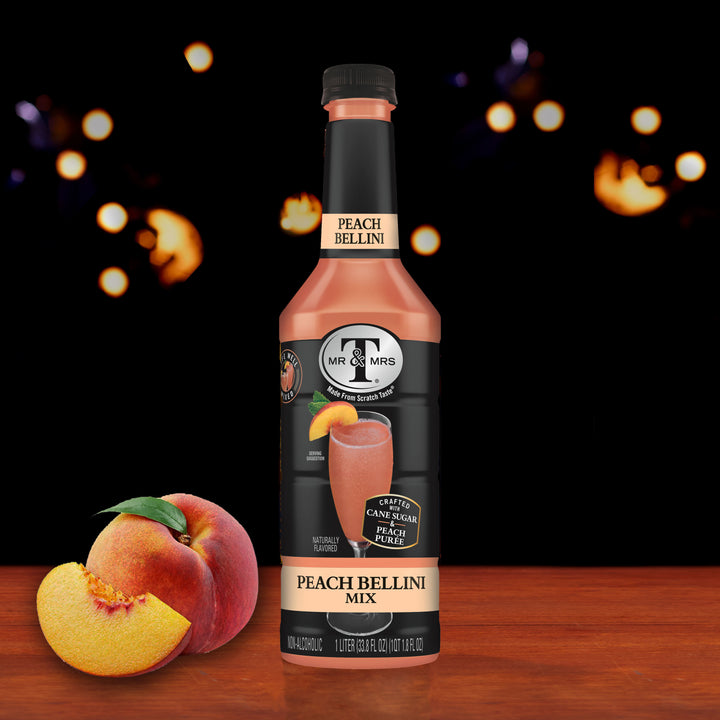 Mr & Mrs T's Peach Bellini Cocktail Mixer-1 Liter-6/Case