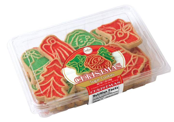 Cookies United Christmas Assortment-7 oz. Clamshell Container-16/Case