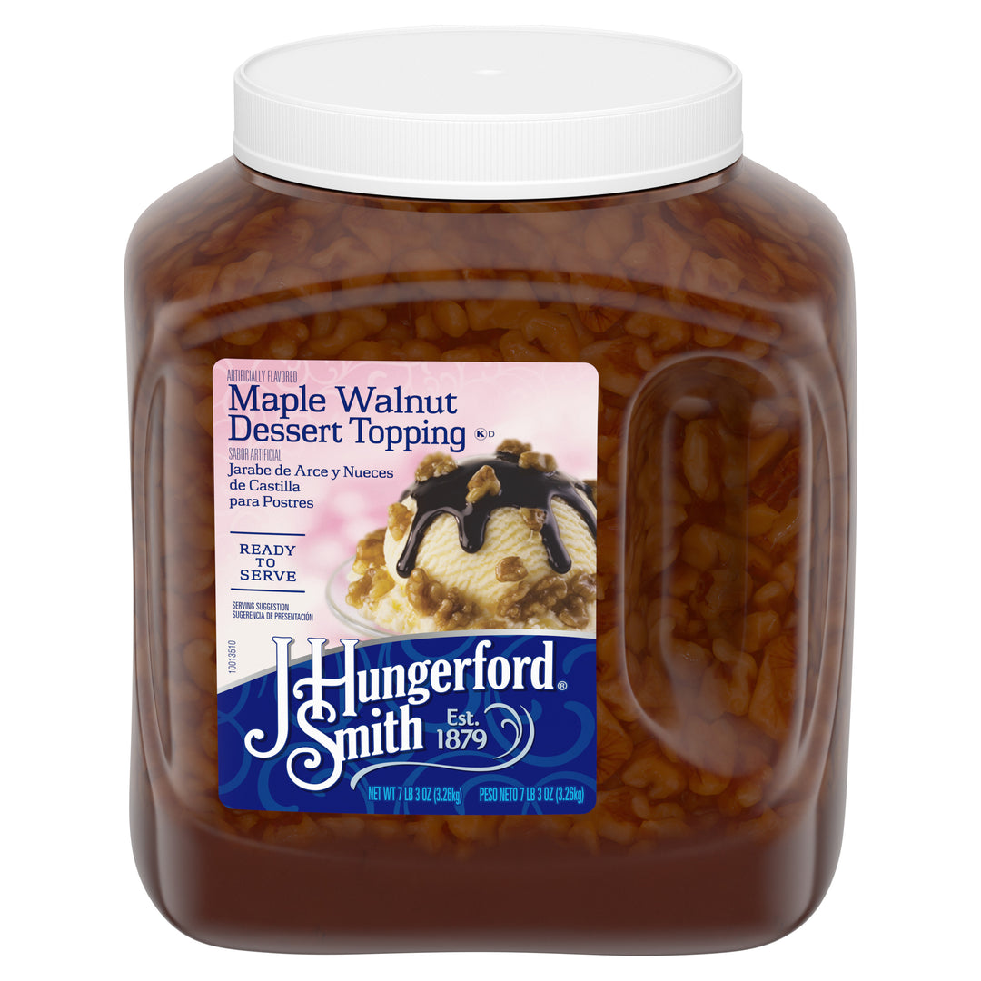 Jhs Topping Walnut Sundae Plastic Jug-115 oz.-3/Case