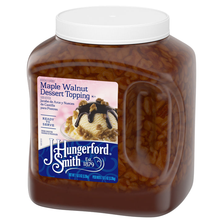 Jhs Topping Walnut Sundae Plastic Jug-115 oz.-3/Case