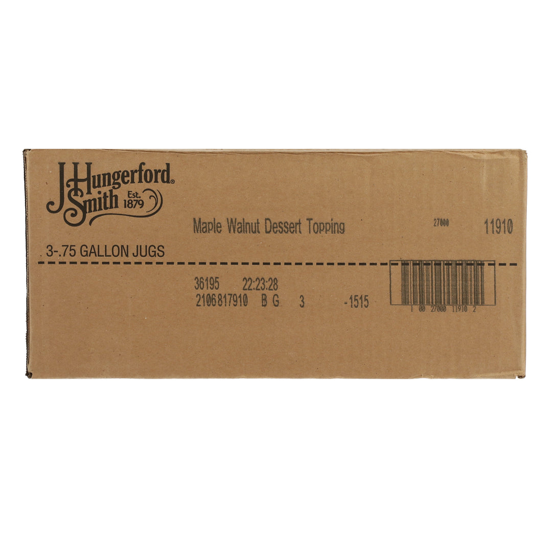 Jhs Topping Walnut Sundae Plastic Jug-115 oz.-3/Case
