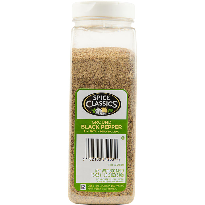 Spice Classics Ground Black Pepper-18 oz.-6/Case
