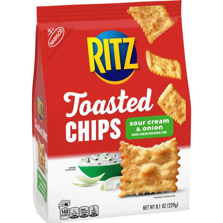Ritz Nabisco Sour Cream And Onion Toasted Chips-8.1 oz.-6/Case
