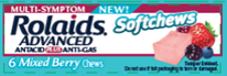 Rolaids Advanced Mixed Berry Soft Chews-6 Count-4/Box-6/Case