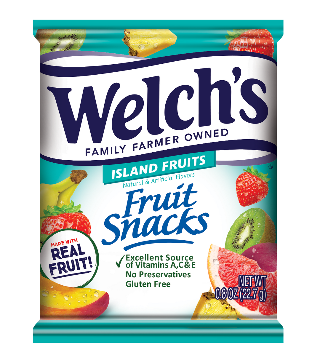 Welch's 0.8 Oz Welch's Fruit Snacks Island Fruits 8X10ct-0.8 oz.-10/Box-8/Case