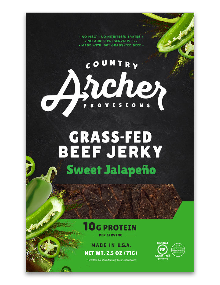 Country Archer Jerky Co. Sweet Jalapeno Beef Jerky 12/2.5 Oz.