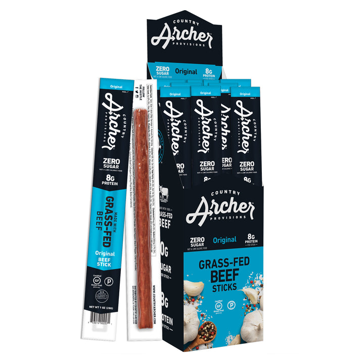Country Archer Jerky Co Original Beef Sticks-1 oz.-18/Box-6/Case