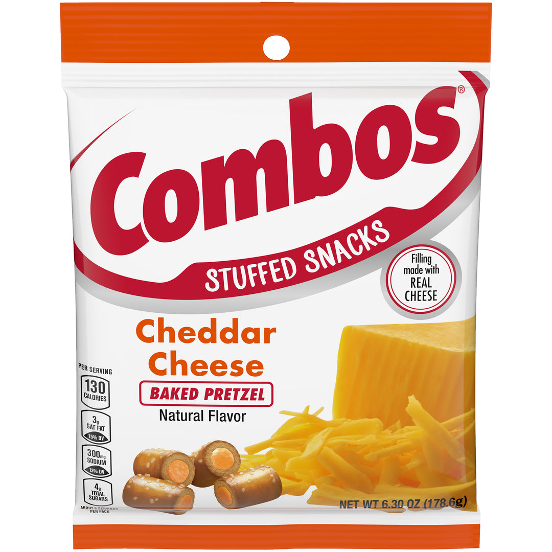 Combos Cheddar Cheese Pretzel Combo Snack-6.3 oz.-12/Case