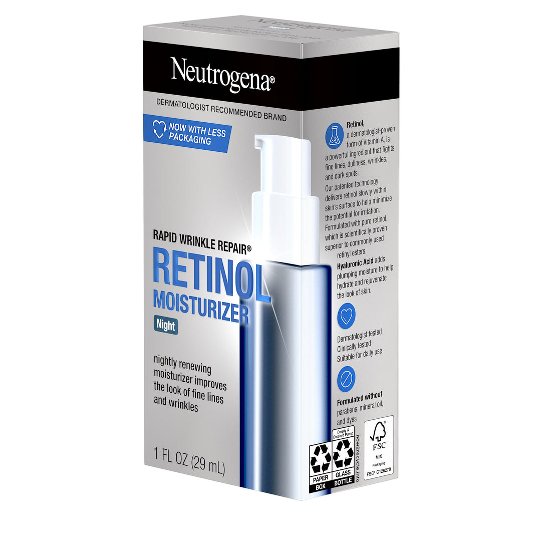 Neutrogena Repair Wrinkle Repair Moisturizer Night 12/1 Fl Oz.