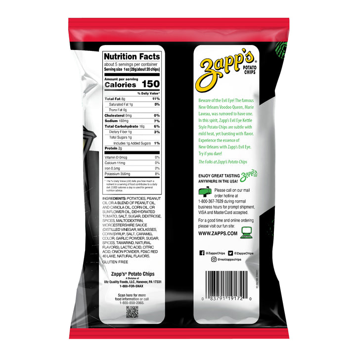 Zapps Evil Eye Kettle Chips 12/4.75 Oz.