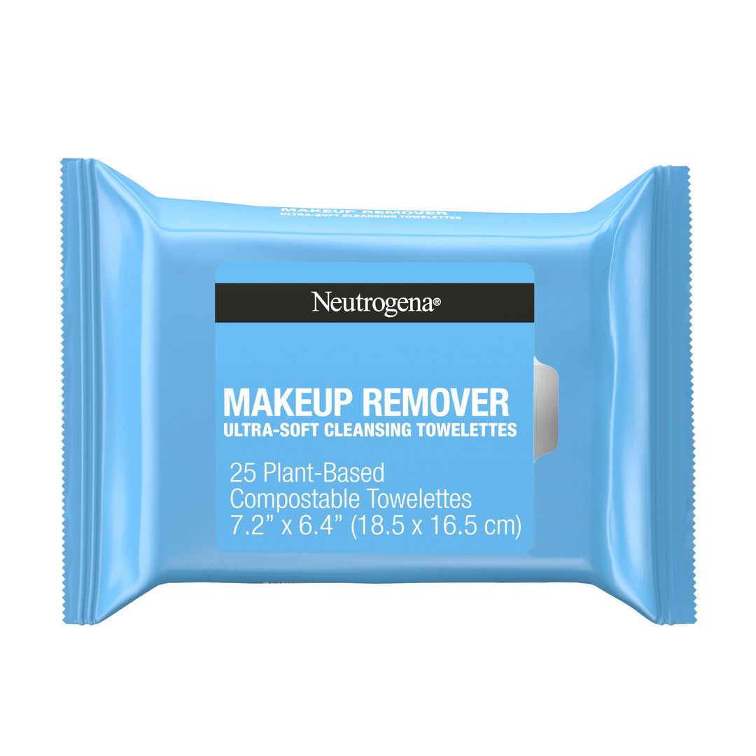 Neutrogena Makeup Remover Ultra-Soft Cleansing Towelettes-25 Count-6/Case
