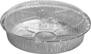 Hfa Handi-Foil 9 Inch Round Pan With Lid-200 Count-1/Case