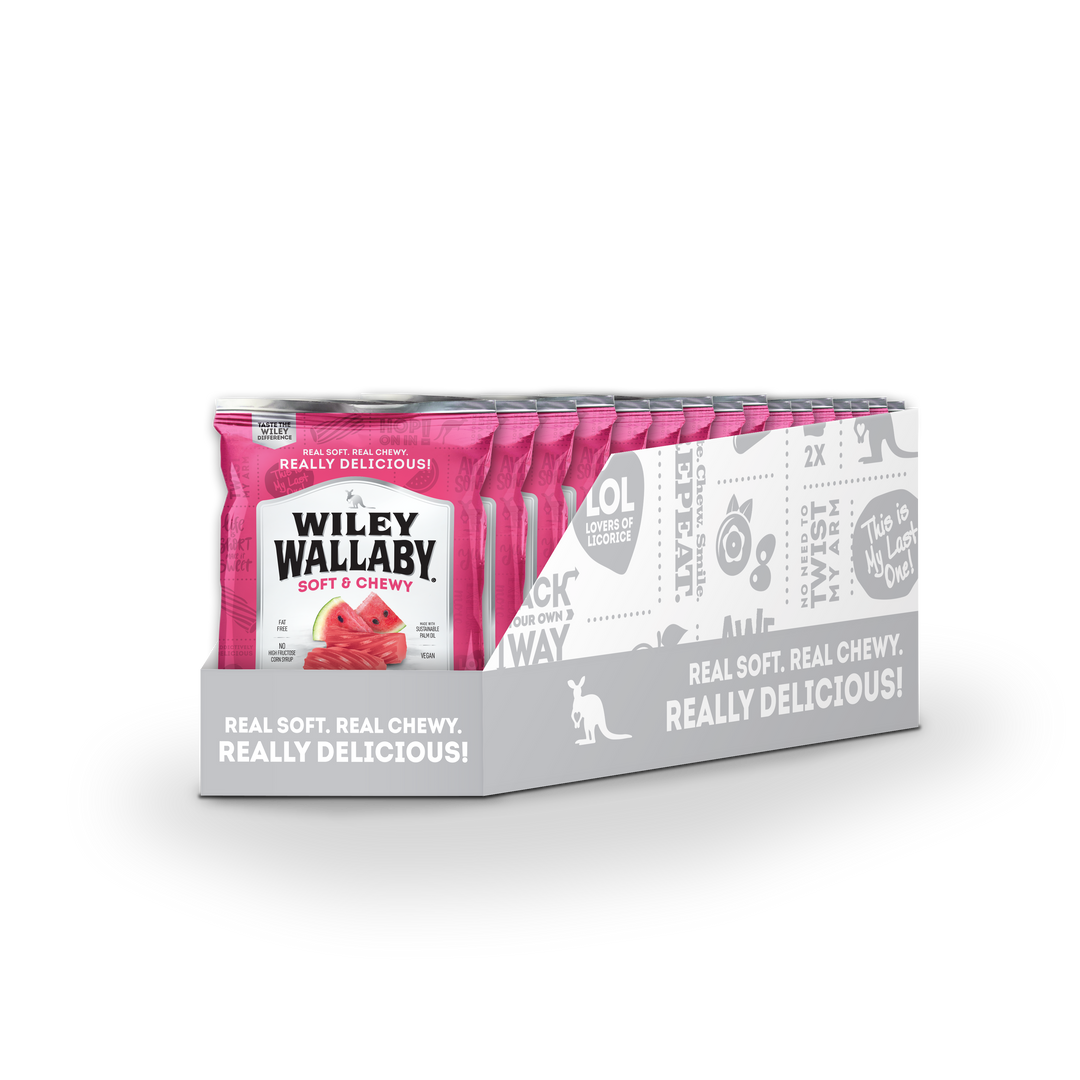 Wiley Wallaby Watermelon Licorice-4 oz.-12/Case