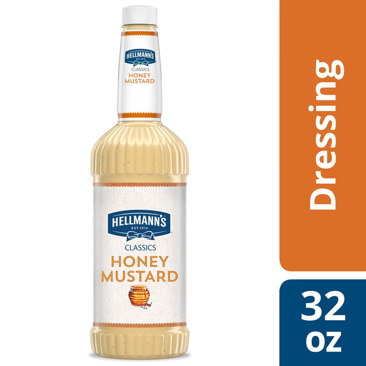 Hellmann's Classics Honey Mustard Salad Bar Dressing Bottle-32 fl oz.-6/Case