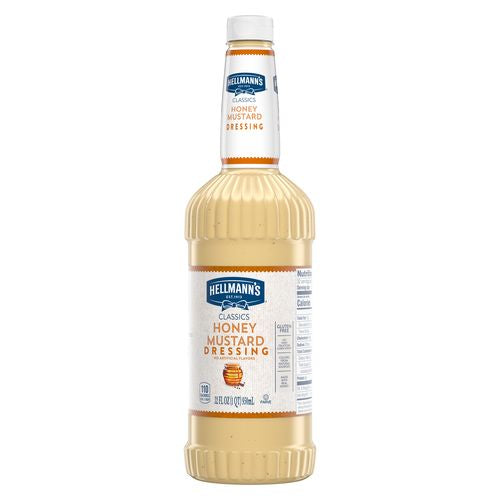 Hellmann's Classics Honey Mustard Salad Bar Dressing Bottle-32 fl oz.-6/Case