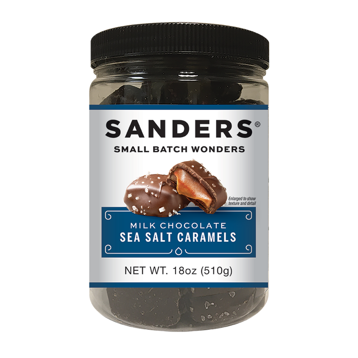 Sanders Milk Chocolate Sea Salt Caramel Tub-18 oz.-6/Case