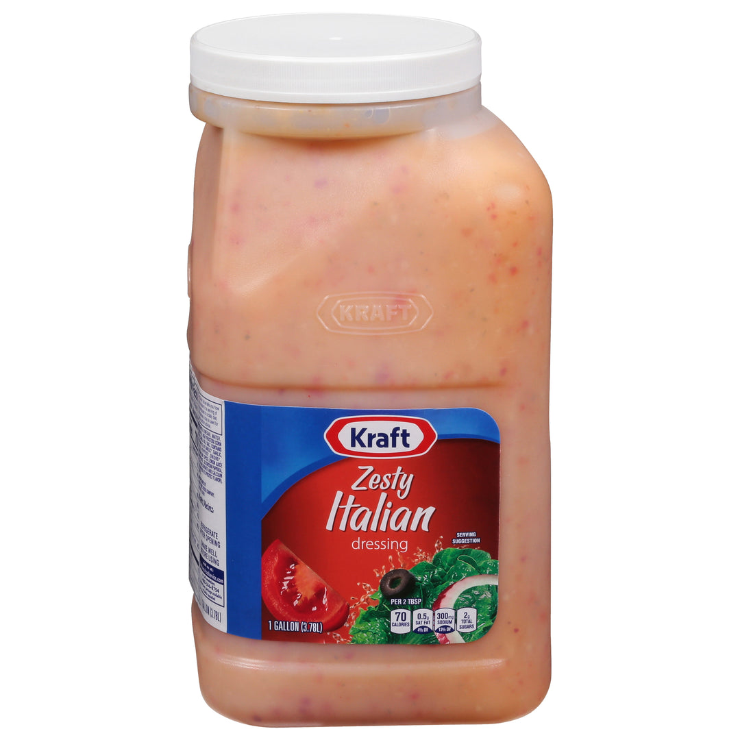 Kraft Zesty Italian Dressing Bulk-1 Gallon-4/Case MPN# 10021000646422 – Round Eye Supply Kraft Zesty Italian Dressing Bulk-1 Gallon-4/Case MPN# 10021000646422 – Round Eye Supply