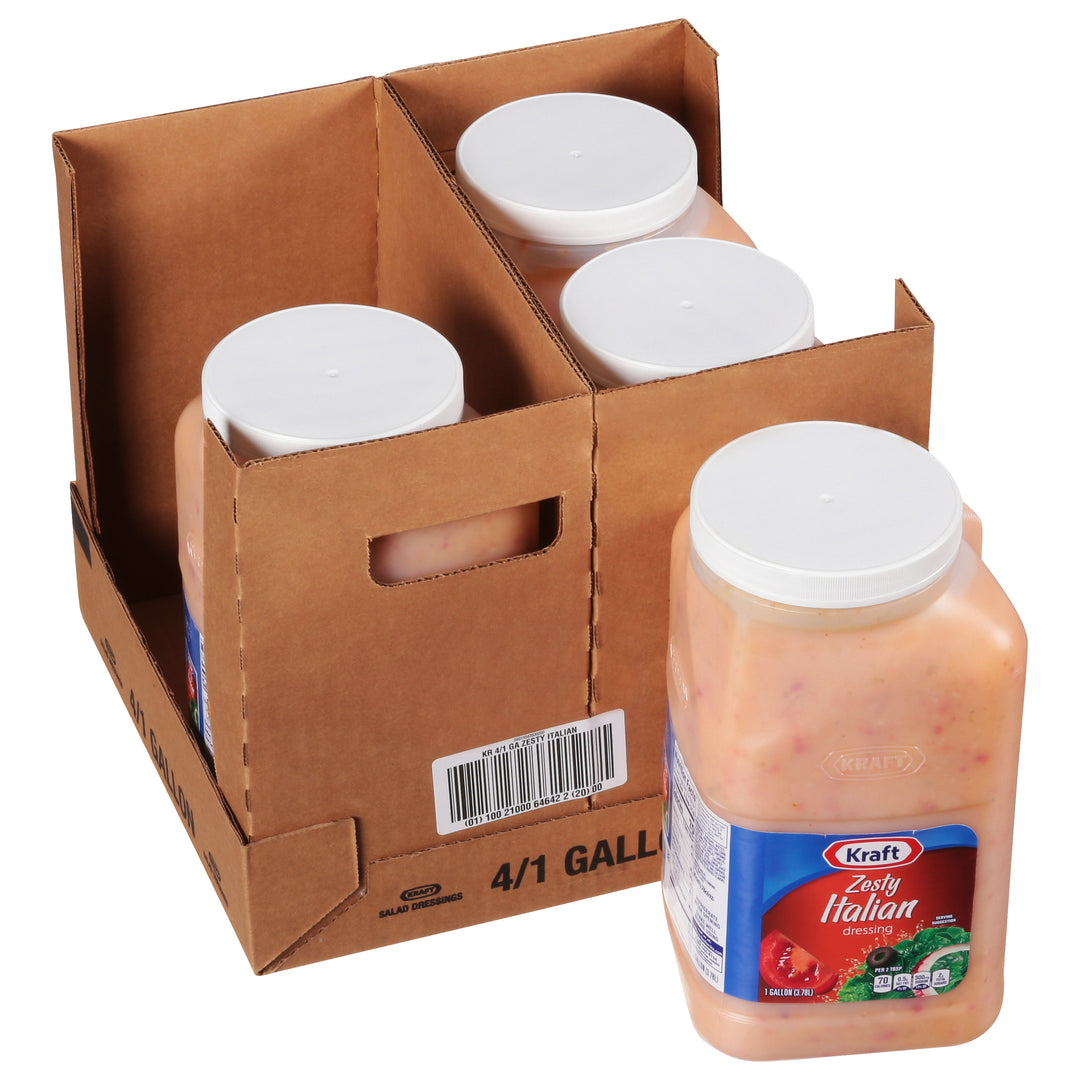 Kraft Zesty Italian Dressing Bulk-1 Gallon-4/Case MPN# 10021000646422 Round Eye Supply Kraft Zesty Italian Dressing Bulk-1 Gallon-4/Case MPN# 10021000646422 Round Eye Supply