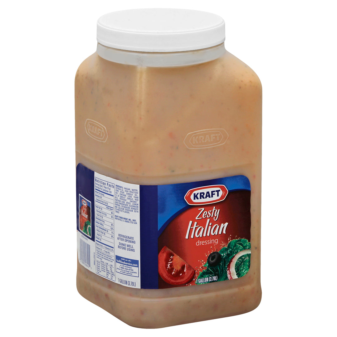 kraft zesty italian dressing Kraft Zesty Italian Dressing Bulk-1 Gallon-4/Case MPN# 10021000646422 – Round Eye Supply