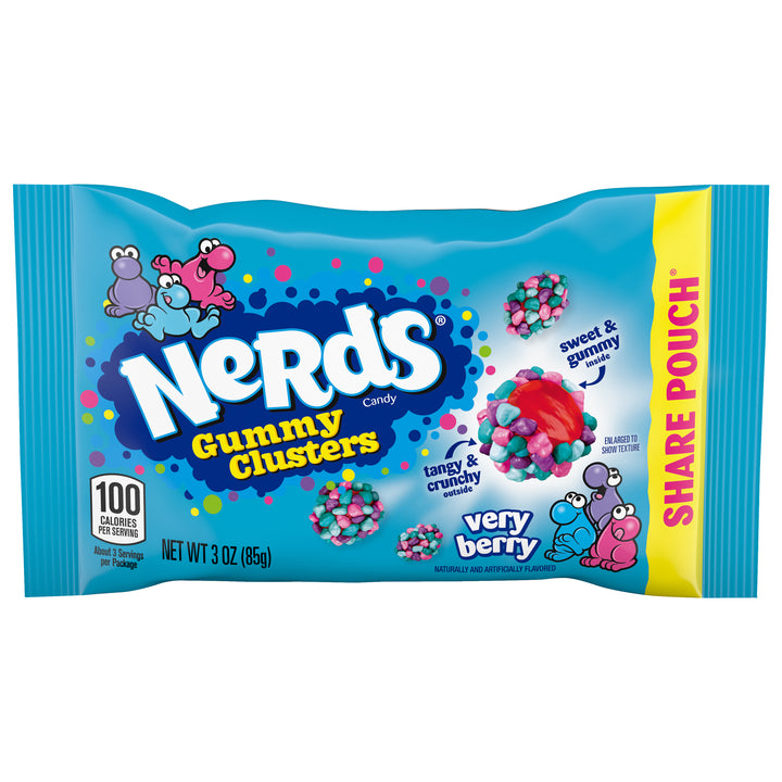 Nerds Very Berry Gummy Clusters-3 oz.-12/Box-4/Case